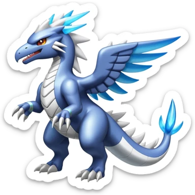 Shiny Glossy Alloy Shimmering Reshiram-Zekrom-Latios-Kyurem-Latios-hybrid-fusion, full body sticker