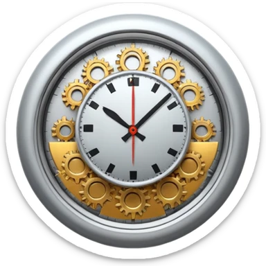 clock with frequency sticker