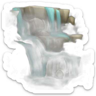 Cascada de agua sticker