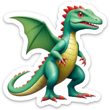 Grovyle-Axew-Croconaw-Pokémon-Fakémon-creature sticker