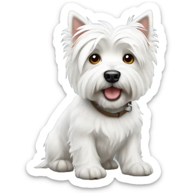 West highland white terrier sticker