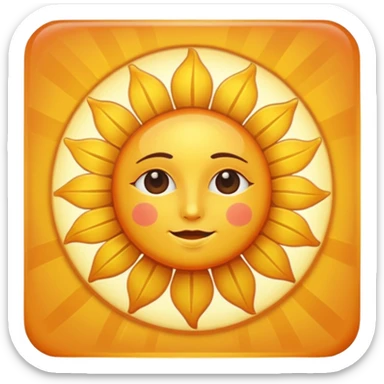 Bohemian sun sticker