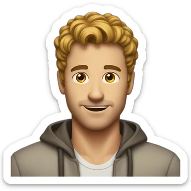 a guy having an headhache sticker