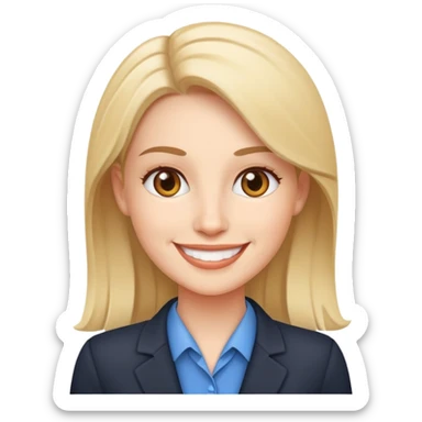 female HR manager sticker