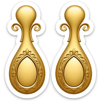 A pair of parentheses in gold or some other cool yet over the top word-art kind of writing sticker