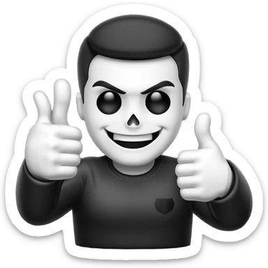 Emogi punisher giving thumbs up sticker