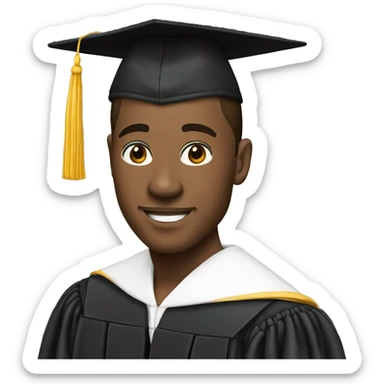 WILLIAM SMITH WITH A GRADUATION CAP sticker