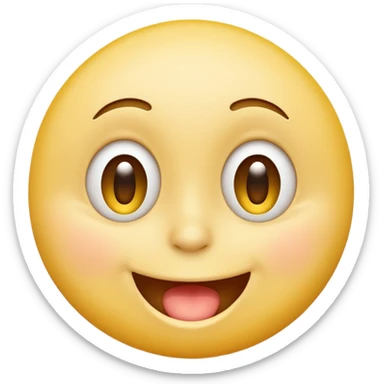 yellow smiley trying to look innocent while whistling sticker