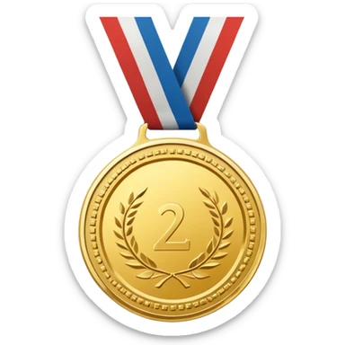 Create a gold medal which has an inscription "Brocation 2026" sticker