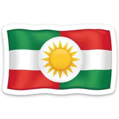 Kurdistan flag sticker