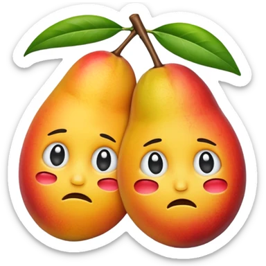 Mango heartbroken emoji  sticker