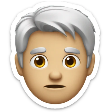 very itchy man sticker