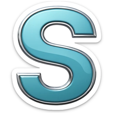 Create a custom emoji badge featuring a stylized, glossy letter “S”. Make it look like an enhanced, upgraded version of the Challenger-style badge, with brighter glow, more intricate details, and more premium effects.
 sticker