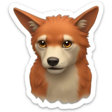 pelirrojo gruñon sticker