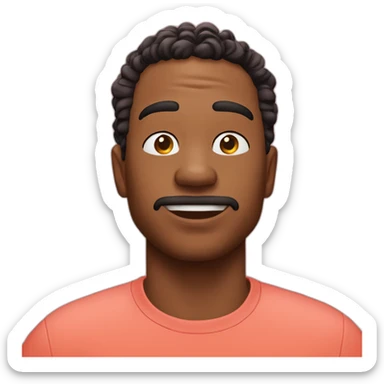 A 🤡 finding a 🐸 under his 🏠 sticker