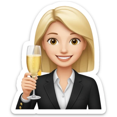 marketing agent with glass sticker