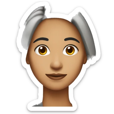 Hispanic woman headshot sticker