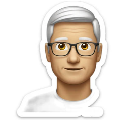 a white guy like tim cook sticker
