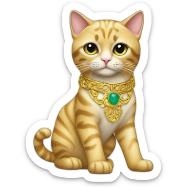 versace fashion cat sticker