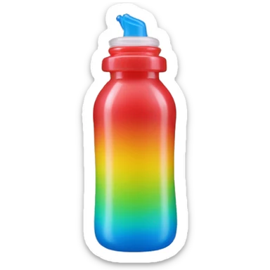 PLASTIC SQUIRT BOTTLE TITANS COLORS sticker