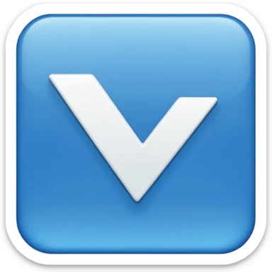 I want to make an verified emoji with an blue square and checkmark in it that is sideways sticker
