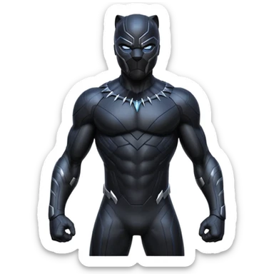 Black panther superhero  sticker
