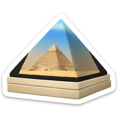 Vinyl record on Egypt pyramid sticker
