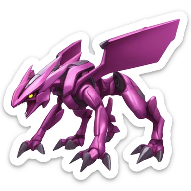  cool edgy shiny Palkia-Genesect-Raptor full body sticker