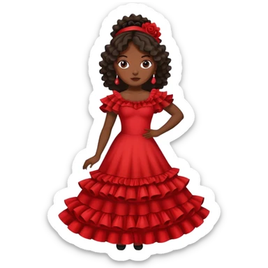 flamenco dancer sticker