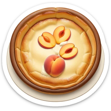 peach dutch baby sticker