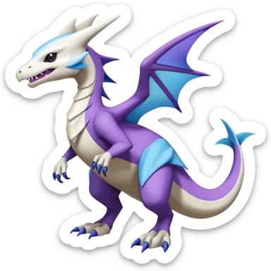 Noivern-Marowak-Latios-Lugia-Fakémon-hybrid-creature (full body)  sticker