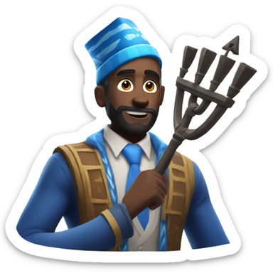 Hanukkah Fortnite character sticker