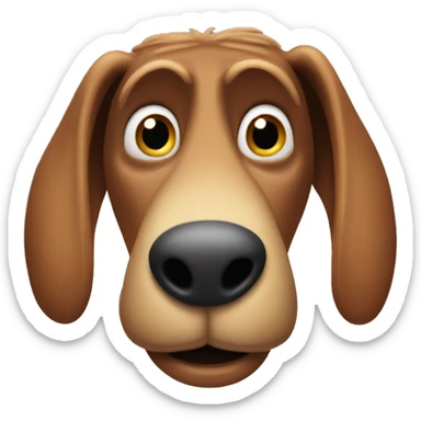 ALF the alien with a droopy brown nose sticker