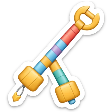 crea la imagen de un lazo de hilo caotico a uno sencillo sticker