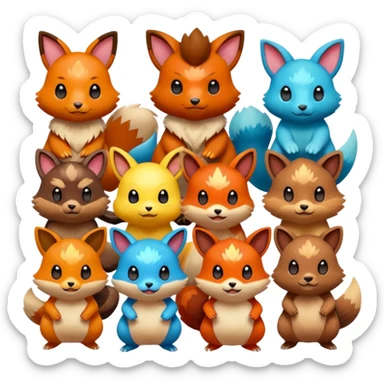 pokemnans being nice to each other sticker