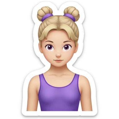 Blue Suit – CalmPurple Suit – Confident
 Girl in violet leotard, subtle smirk, focused gaze, bun tightly tied.

















































 sticker