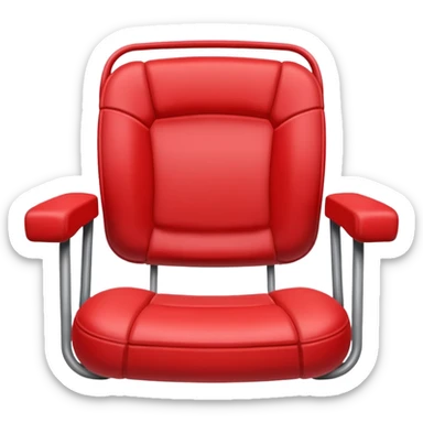 Generate an Airbnb category syle icon of a broken football seat sticker