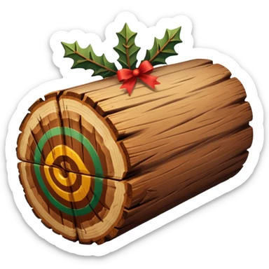 Xmas log sticker