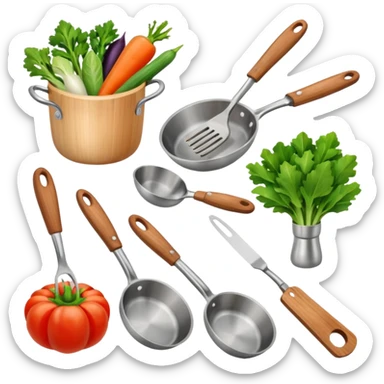 cooking and nutrition sticker