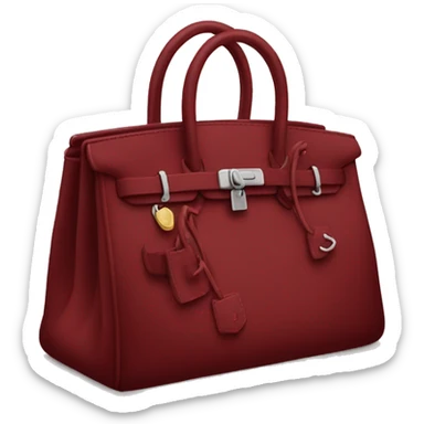 dark red birkin sticker