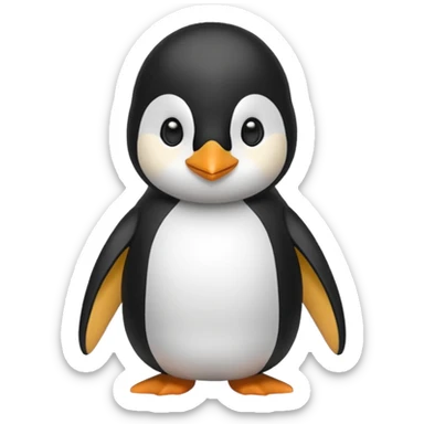 Pingouin humain sticker