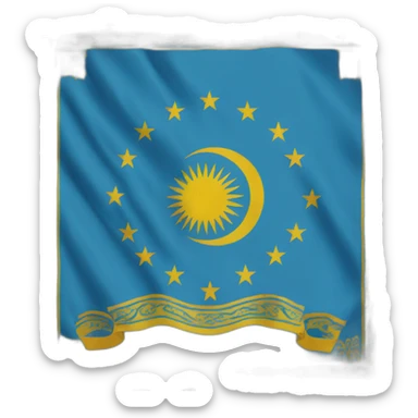 East turkestan flag sticker