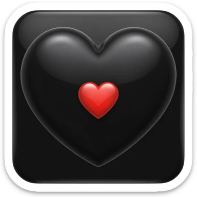 Heart onyx sticker