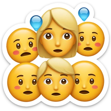 complex emotional states - anticipation, longing, awe, satisfaction sticker