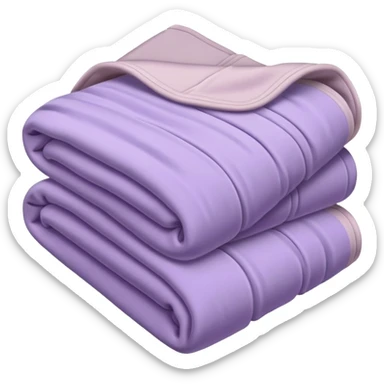 Cozy pale purple folded blanket sticker