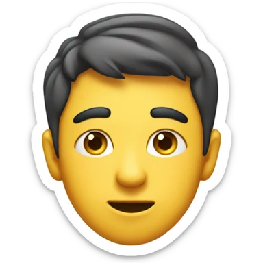 a teen squinting his eye sticker