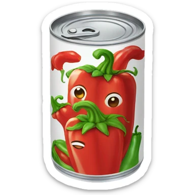 can of chiles sticker