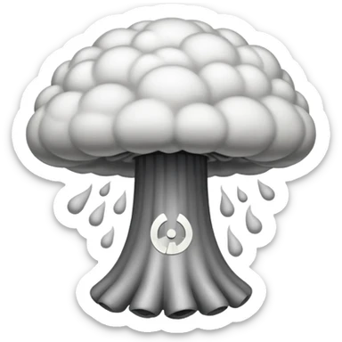 Can we make a nuclair bomb musroom cloud emoji sticker