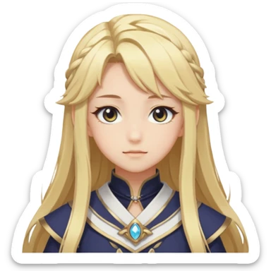 Lumine from Genshin Impact in Hoyoverse Anime Style  sticker