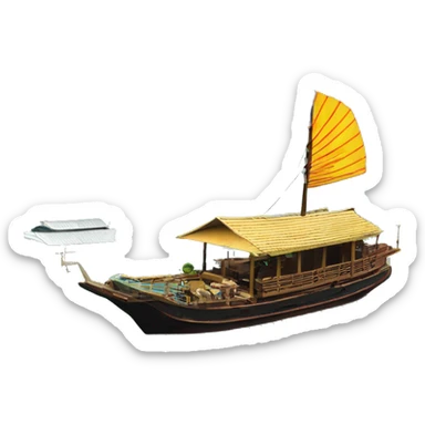 Ha long bay with ho chi minh'scenary sticker